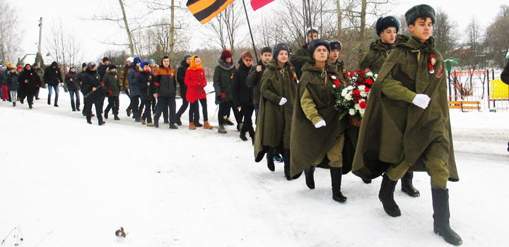 Подольские десантники отметили годовщину открытия мемориала красноармейцу Владимиру Шишкину