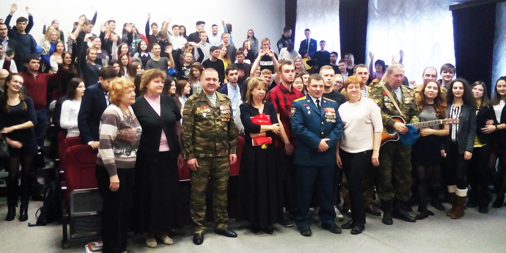 «БОЕВОЕ БРАТСТВО» Пушкинского района провело Уроки Мужества для студентов РГУТИС