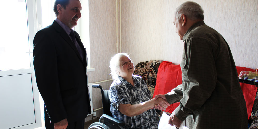 Ветераны посетили мать погибшего в Афганистане
