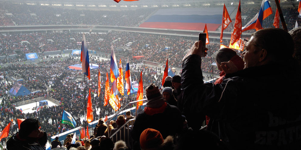 Приняли участие в митинге-концерте в поддержку Владимира Путина