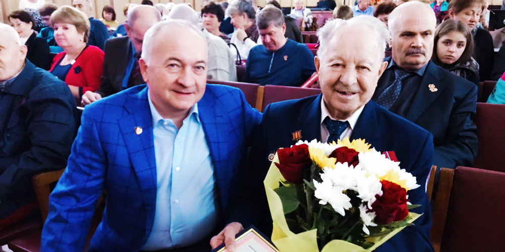Участника Великой Отечественной войны поздравил руководитель Солнечногорского «БОЕВОГО БРАТСТВА»