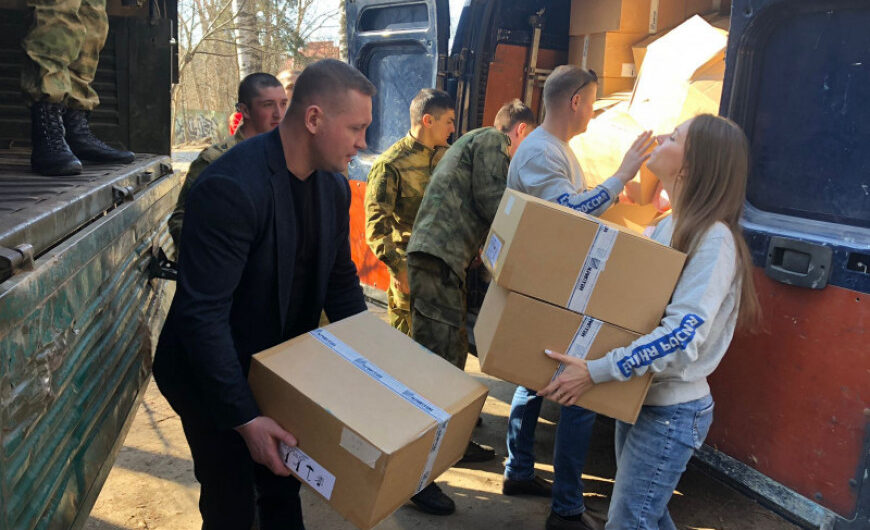 Пушкинские ветераны отправили гуманитарный груз для военнослужащих