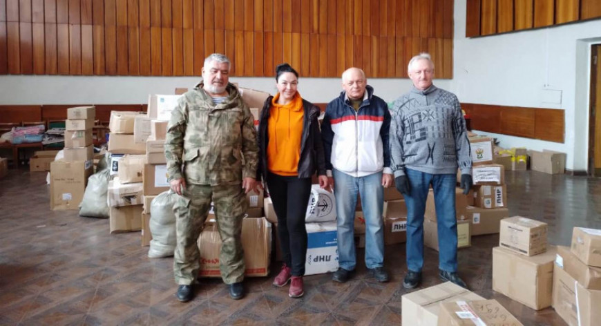 Ивантеевские ветераны  доставили в Луганск гуманитарный груз