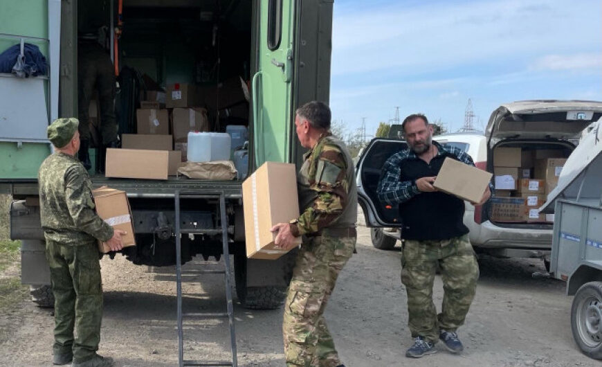 Ветераны из Электростали доставили гумпомощь для 135-го медсанбата