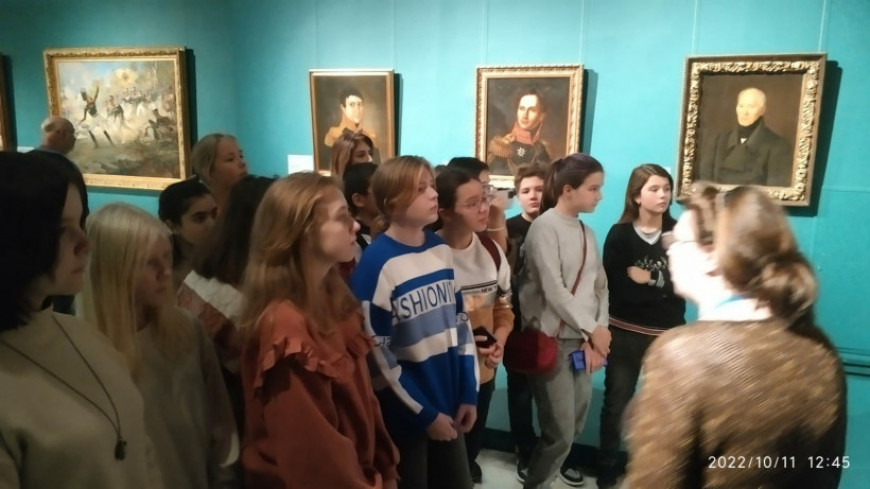 Щелковские юнармейцы посетили музей «Бородинская битва»