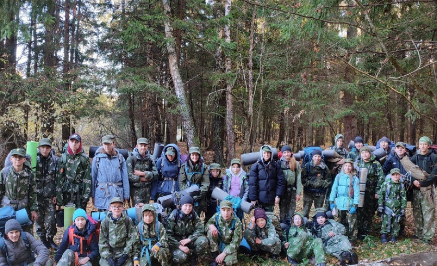 Состоялся выход военно-патриотического клуба «Каскад» в лес