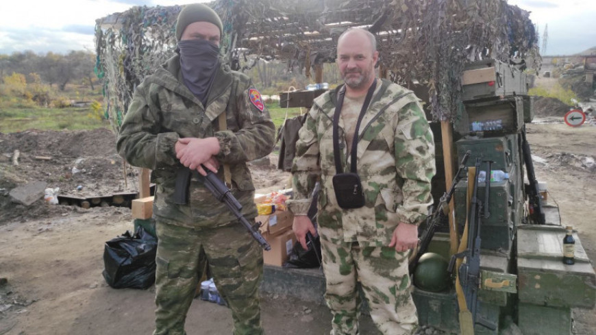 Активисты Домодедовского отделения передали наборы с гуманитарной помощью военным на блокпостах ЛНР