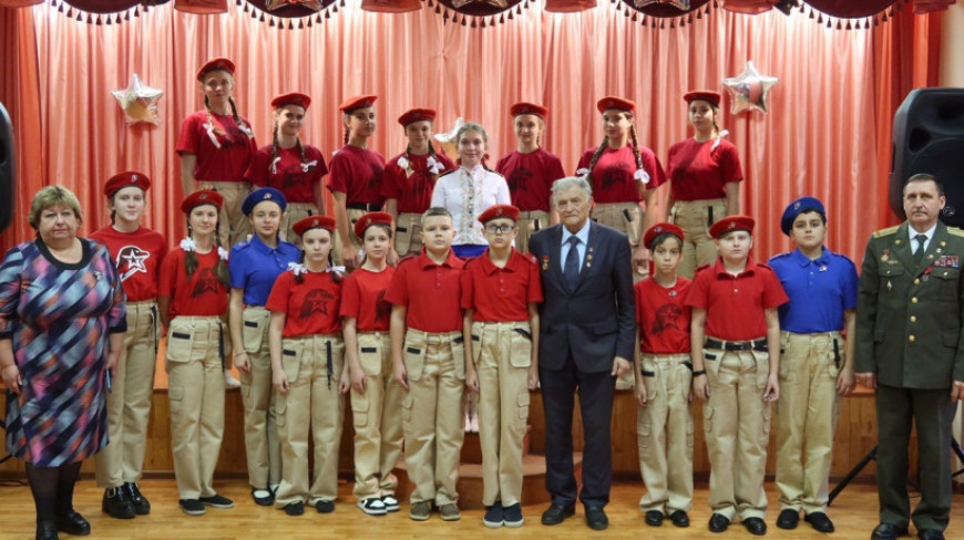 В Георгиевской гимназии состоялась церемония посвящения учащихся в юнармейцы
