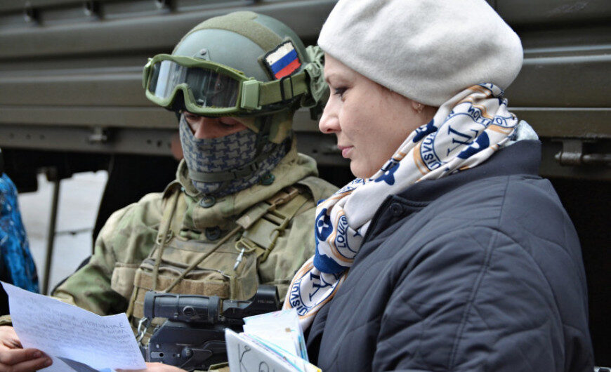 Гуманитарную помощь и письма поддержки доставили в ДНР при участии «БОЕВОГО БРАТСТВА» Балашихи