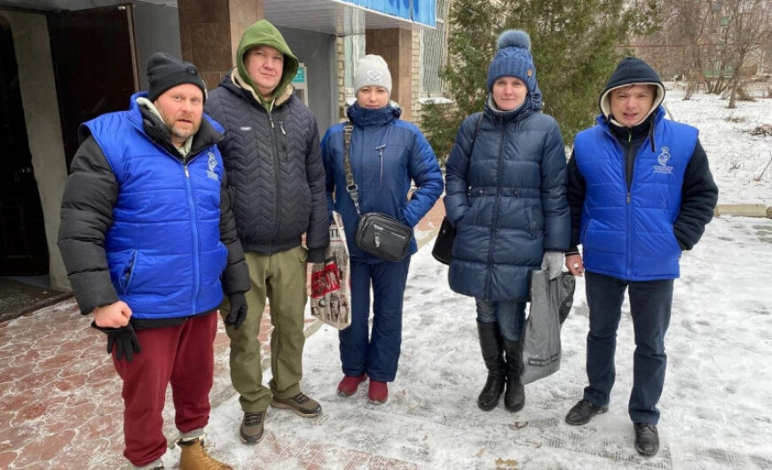 Гумпомощь из Домодедова доставили в Солнечный Луганской Народной Республики